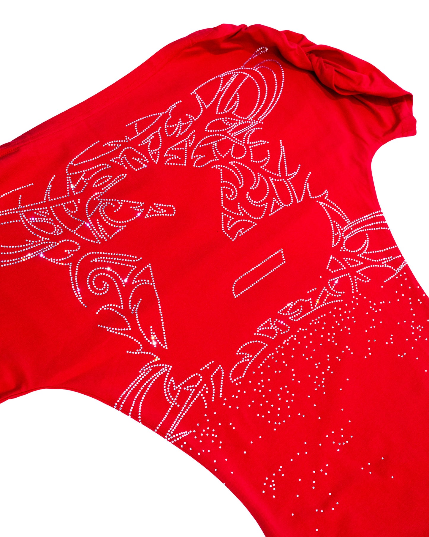 BOLAPSD RED EMBERLINE OFF SHOULDER ROMPER