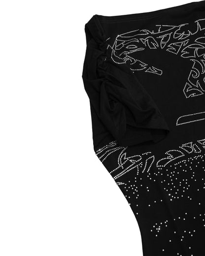 BOLAPSD BLACK EMBERLINE OFF SHOULDER ROMPER