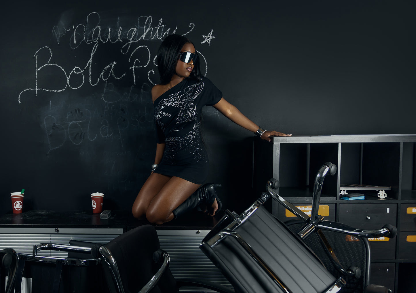 BOLAPSD EMBERLINE OFF SHOULDER MINI DRESS